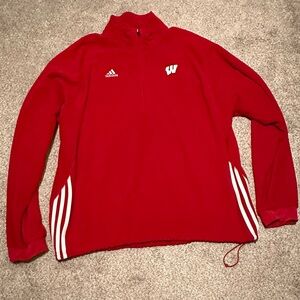 Adidas Red Men's Wisconsin Sweater